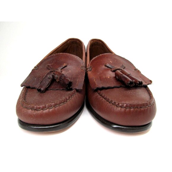 G.H. Bass & Co. Jackie Brown Leather Tassel Loafers Size 7 - Picture 2 of 15